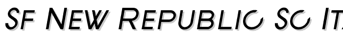 SF New Republic SC Italic font